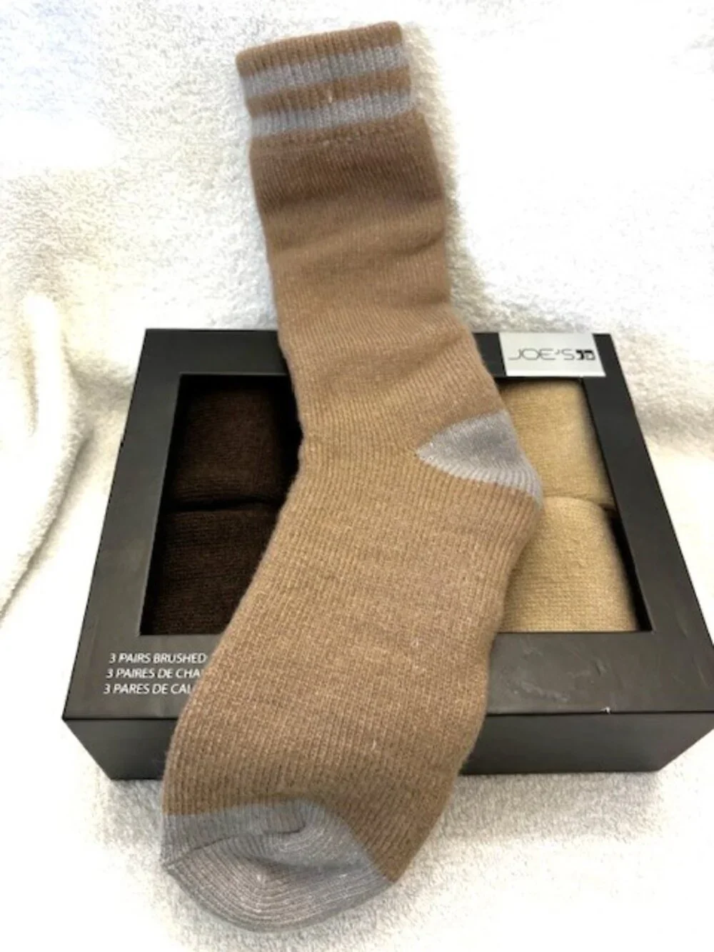 Joe's Jeans Brand 3-pack brushed boot socks New in Box